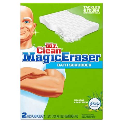 Magic eraser bath scrubber